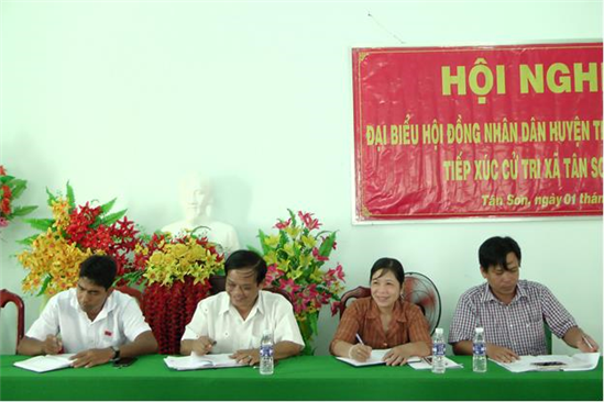 Đại biểu HĐND huyện Trà Cú: Tiếp xúc cử tri xã Tân Sơn
